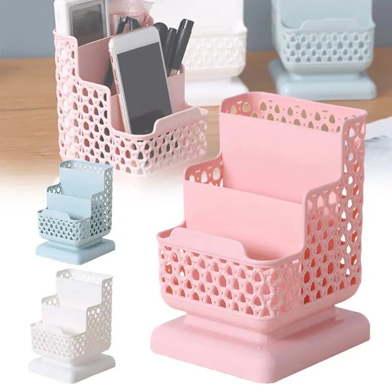Creative Three-Layer Plastic Desk Storage Box Holder