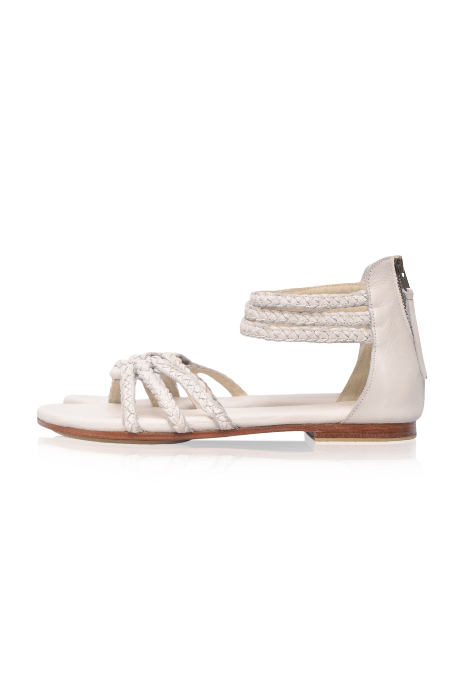 All Aboard Braided Leather Sandals