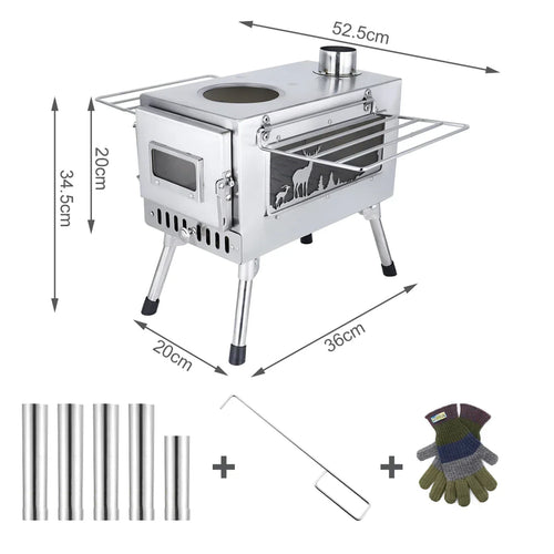 Large Portable Fire Wood Stove