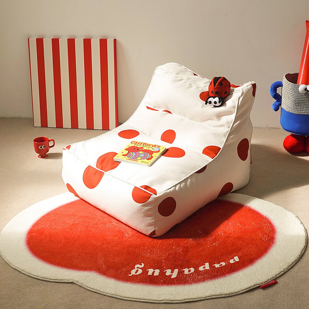 Polka Dot Lady Bug Bean Bag Chair