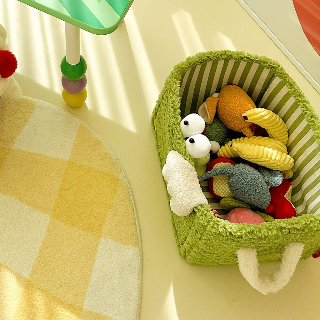 Quirky Monster Striped Storage Basket
